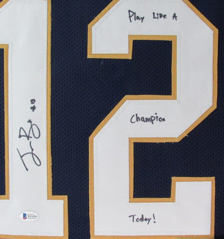 Ian Book Autographed/Inscribed Football Jersey