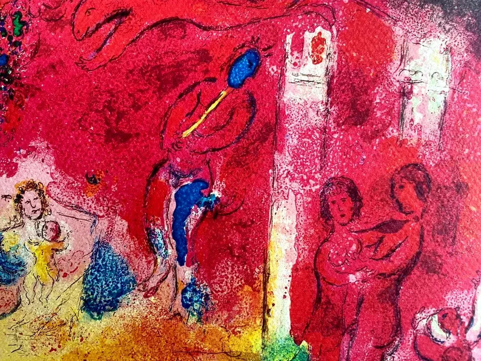 Marc Chagall Lithograph Coa Hand Numbered Signed