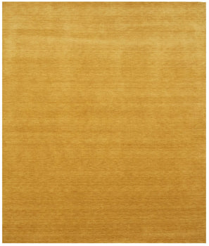 Golden Peach Solid Design Hand-Loomed 8X10 Gabbeh