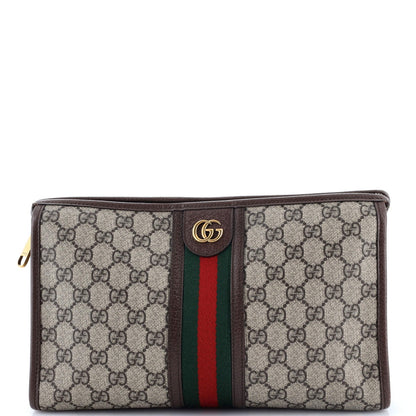 Gucci Ophidia Toiletry Pouch Gg Coated Canvas Large
