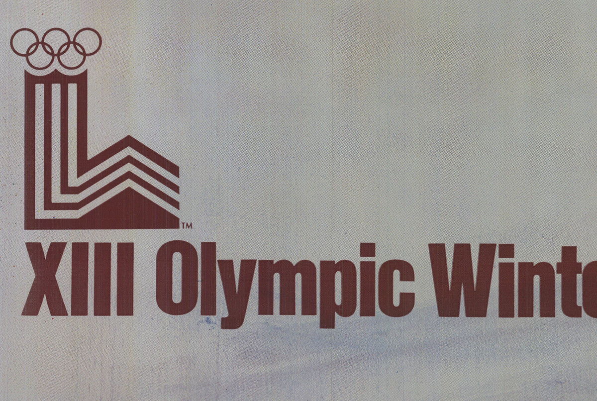 ARTIST XIII WINTER OLYMPIC 30 X 21 FOIL PRINT 1980 PHOTOGRAPHY