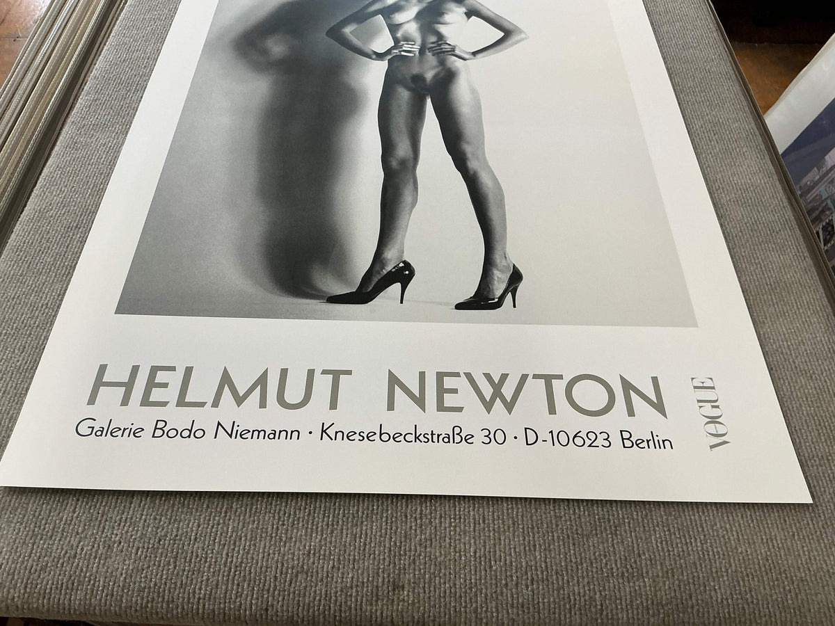 HELMUT NEWTON Big Nude 33" x 23.25" Poster 1992 Photography Black & White