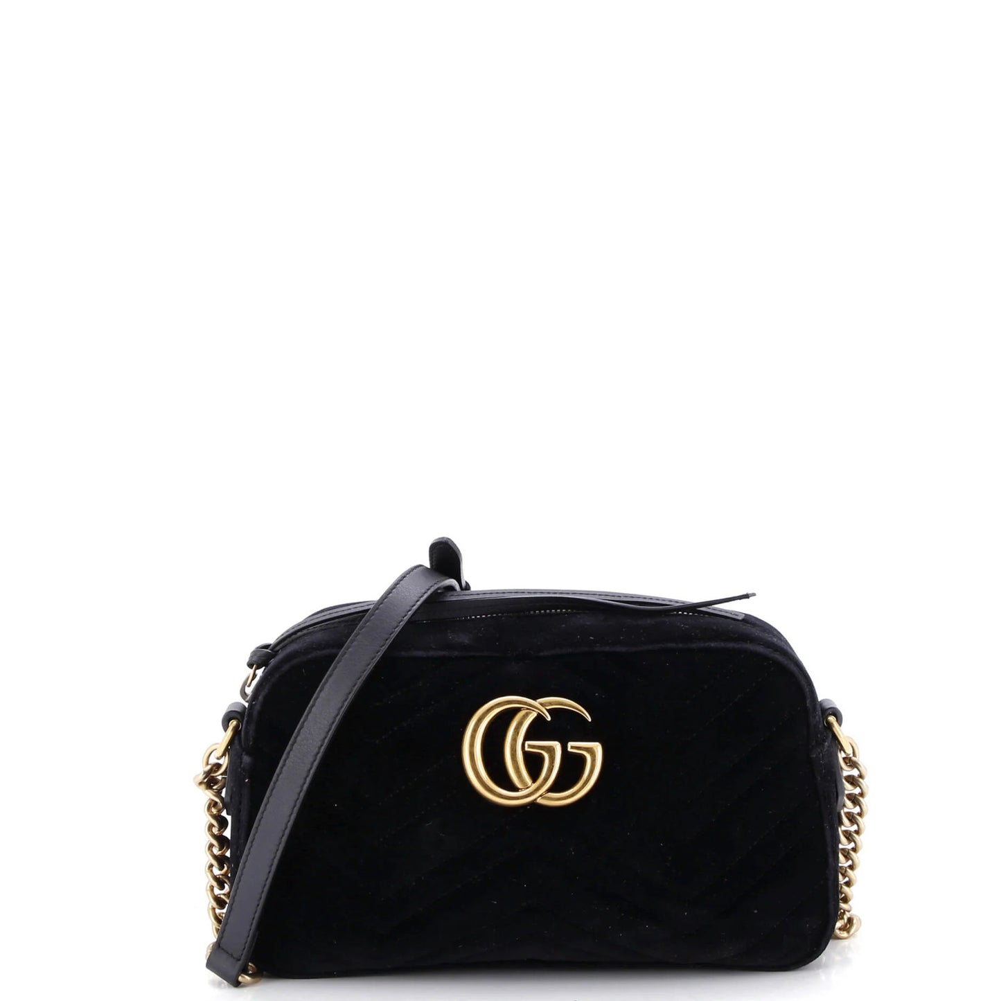 Gucci Gg Marmont Shoulder Bag Matelasse Velvet Small