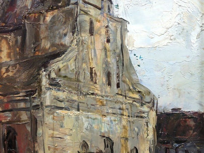 Vladimir Igoshev (1964) Original Oil Painting Old Riga Soviet Impressionism