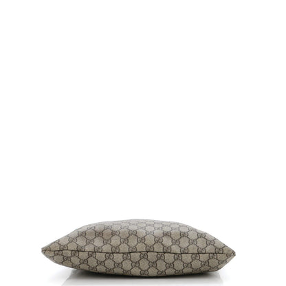 Gucci Web Loop Flat Messenger Gg Coated Canvas Large