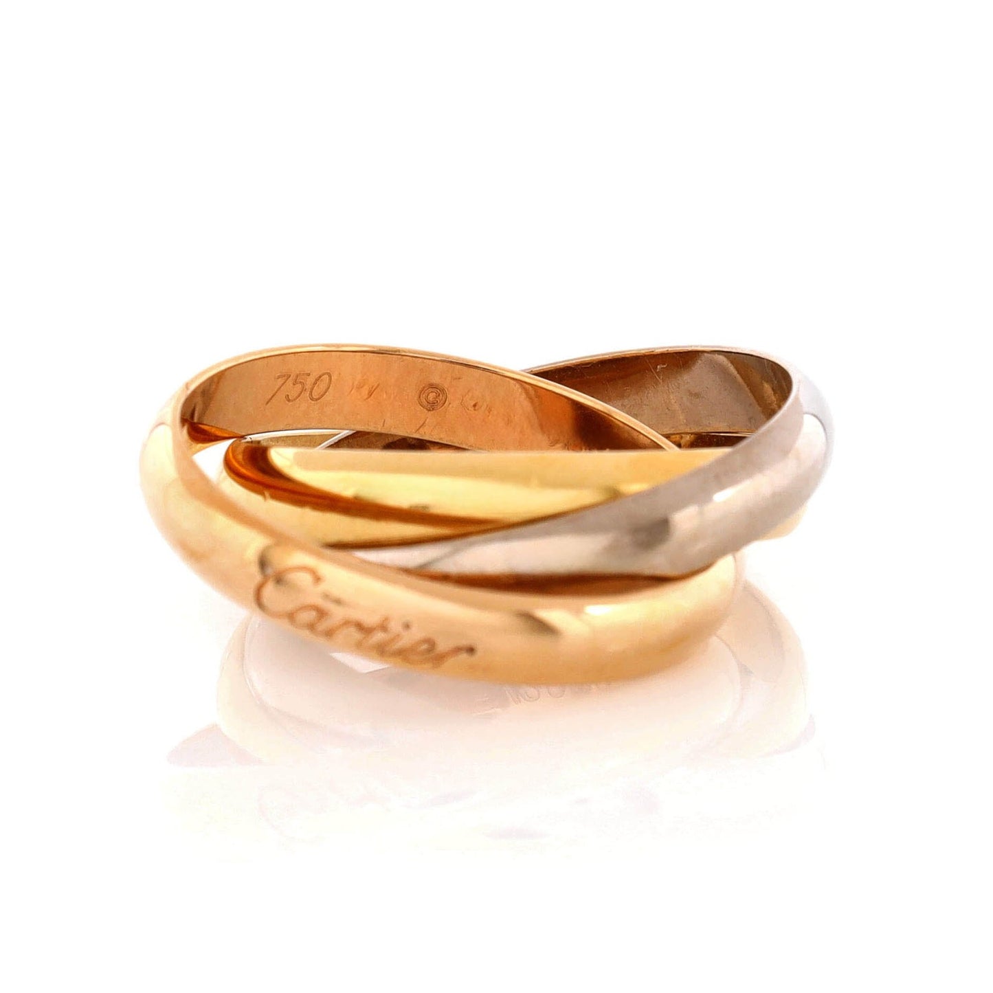 Cartier Trinity Ring 18K Tricolor Gold Medium