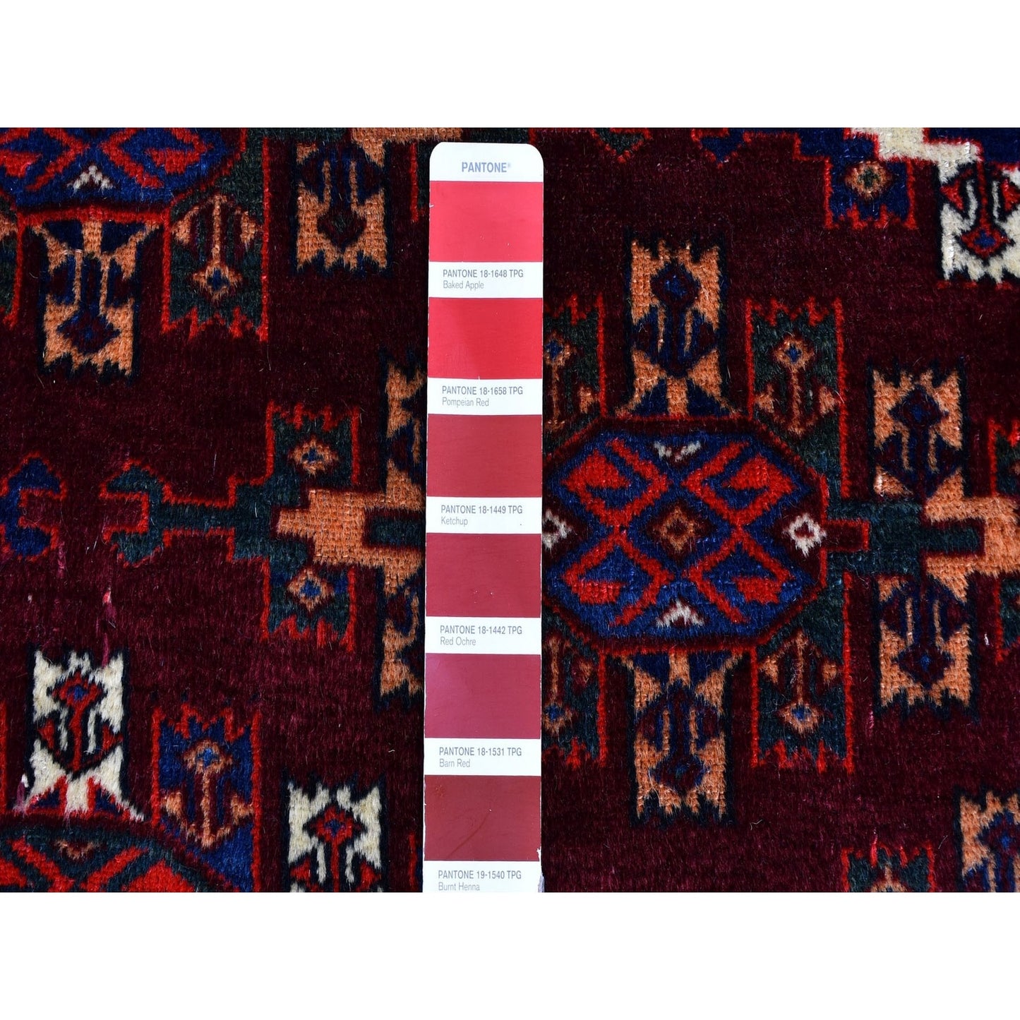 KPSI 6'7"x9'6" Red Vintage Turkoman Yomut Bokara Main Rug 300