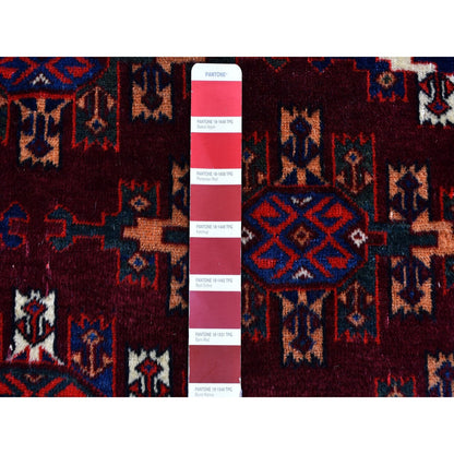 KPSI 6'7"x9'6" Red Vintage Turkoman Yomut Bokara Main Rug 300