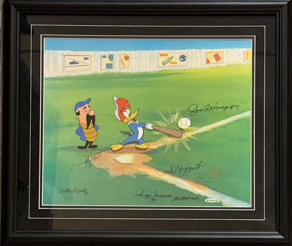 Reggie Jackson Signed "Woody Gets A Hit" Special Edition Cel Apiv / Xxv Upper De