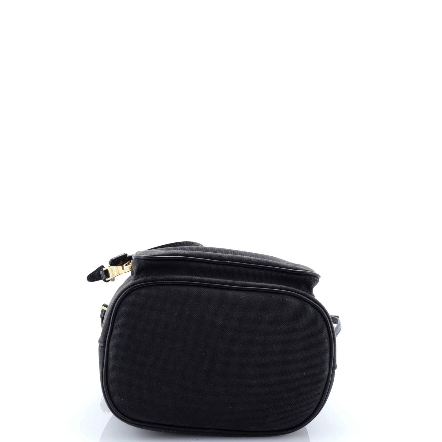 Prada Logo Drawstring Bucket Bag Canvas