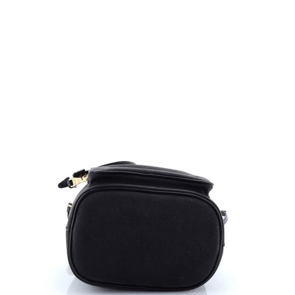 Prada Logo Drawstring Bucket Bag Canvas