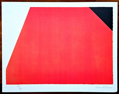 Dan Flavin Lithograph Coa Signed Op Numbered In Pencil Stamp