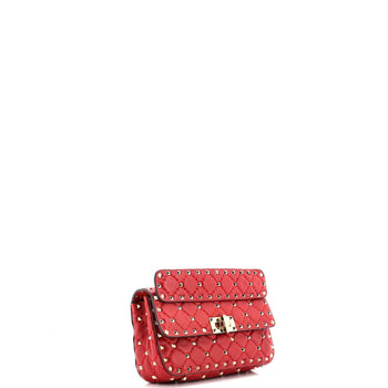 Valentino Garavani Rockstud Spike Flap Bag Quilted Leather Small