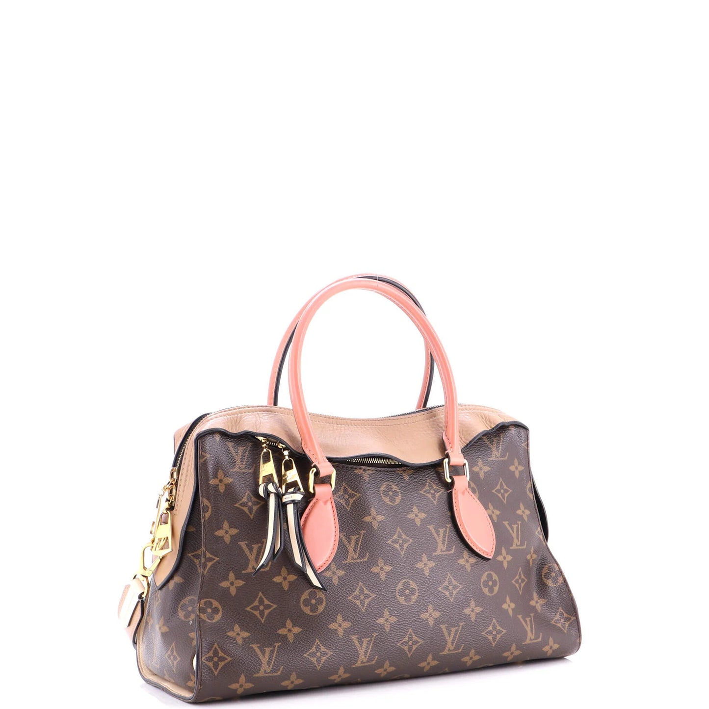Louis Vuitton Tuileries Handbag Monogram Canvas With Leather