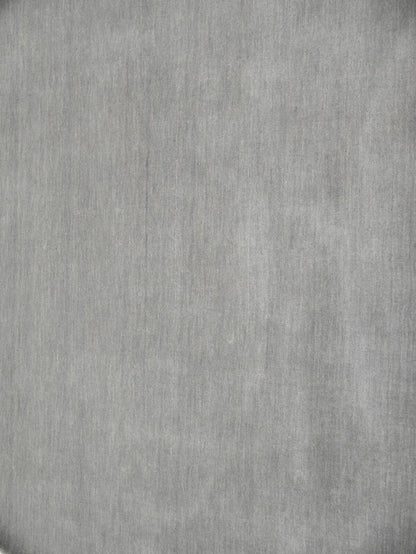 Gray Solid Hand-Loomed 6X6 Gabbeh Wool Round Rug