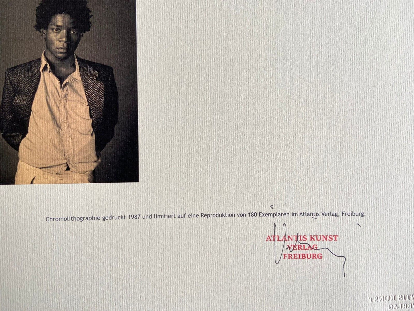 Jean-Michel Basquiat Lithograph Signed Coa