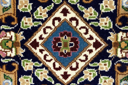 Hand-Knotted Kirman Classic Floral Design