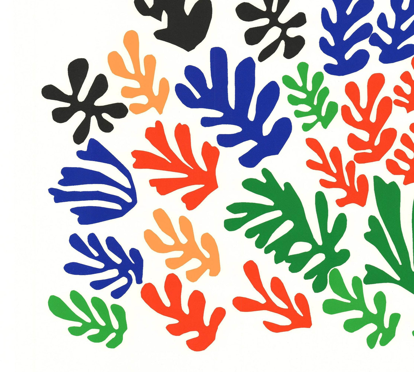 Henri Matisse Spray Of Leaves " Serigraph Modernism Multicolor