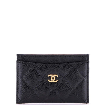 Chanel Classic Card Holder Quilted Caviar