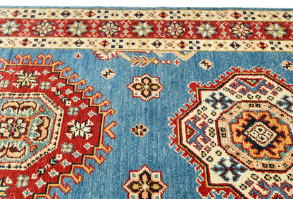 Tribal Geometric Kazak Runner Rug Farmhouse Boho