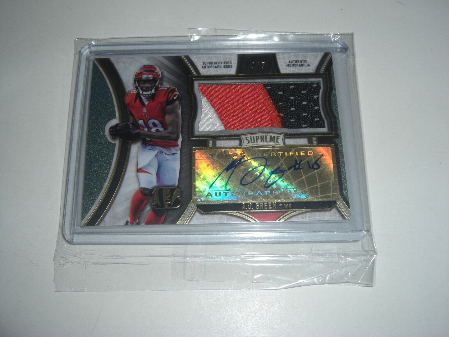 Aj Green 2015 Topps Supreme Collosal Game  Jersey