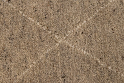 Handmade Moroccan Oriental Rug Khaki/Beige