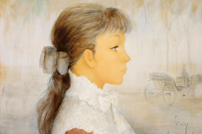 Guy Seradour (1922-2007) Original Oil Painting On Canvas Signed Framed - Woman