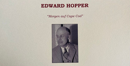 Edward Hopper Lithograph 'Tomorrow At Cape Cod'