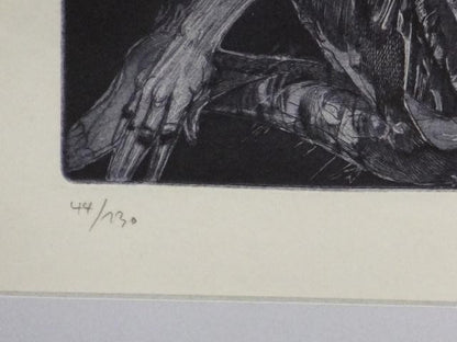 Karel Demel Original Lithograph "Exlibris For W.J. Gotz" 44/130 Signed Czech Art