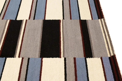 Hand-Tufted Modern Rug Plush 5X8 Multicolored