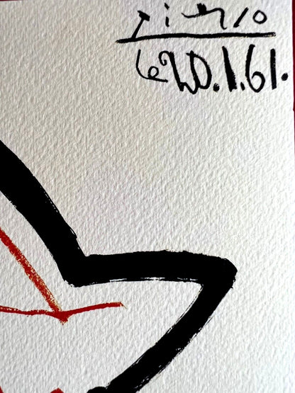 Pablo Picasso Lithograph Coa Signed