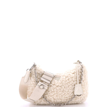 Prada Re-Edition 2005 Shoulder Bag Quilted Shearling Small