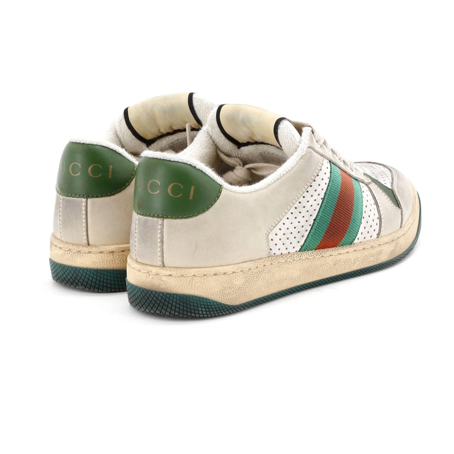 Gucci Screener Sneakers Fabric And Leather