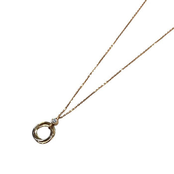 Cartier Trinity 1P Diamond Necklace K18Yg