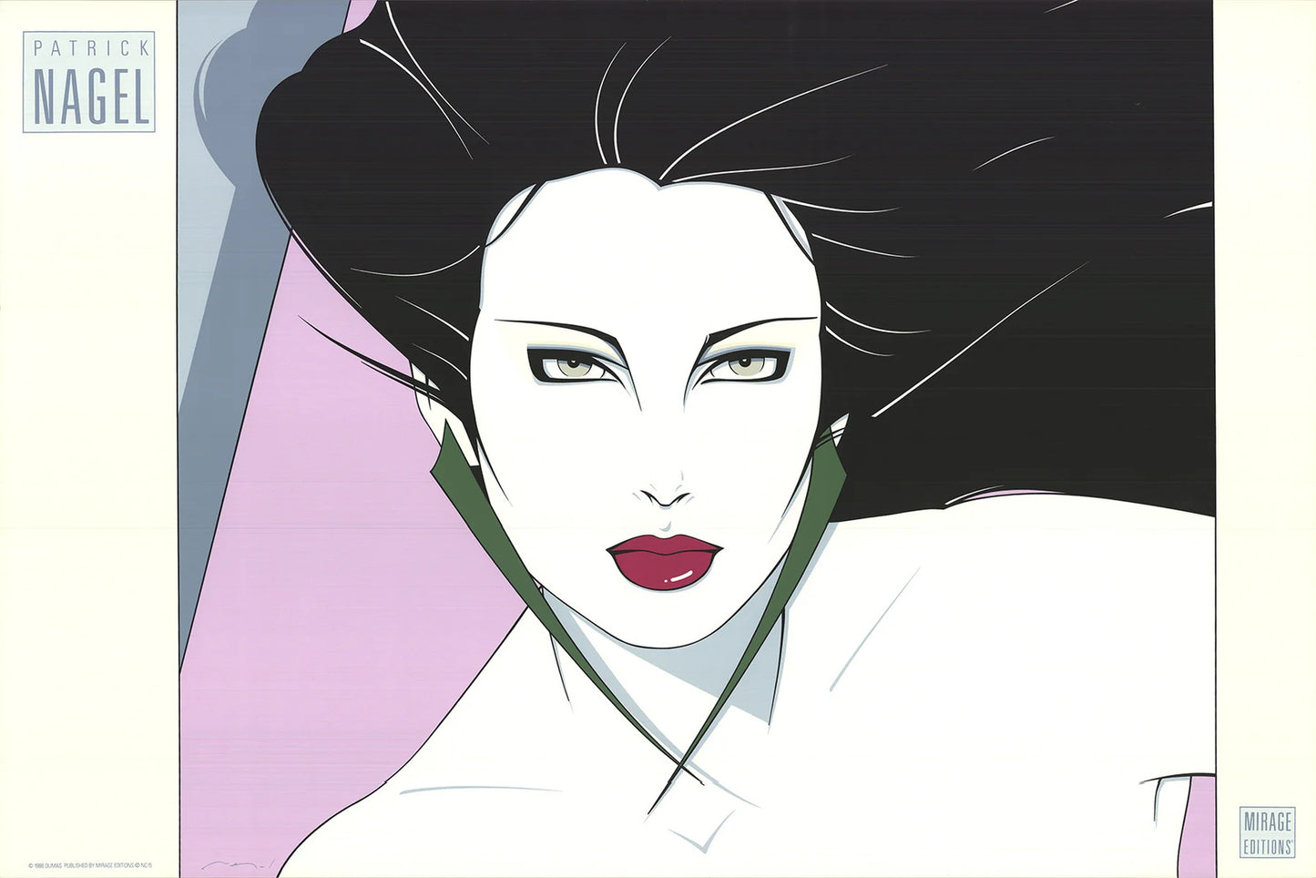 Patrick Nagel Commemorative #15 " Serigraph Contemporary