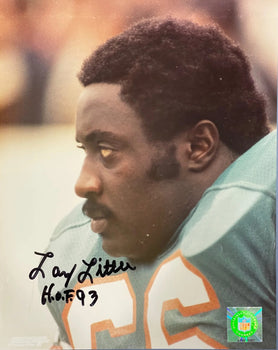 Larry Little Autographed 8X10 Football Photo
