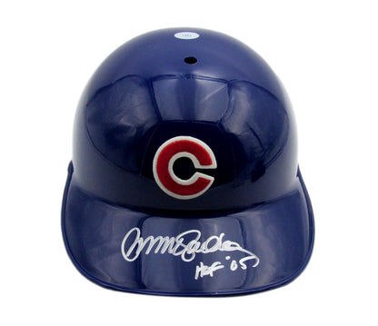 Ryne Sandberg Hof Signed/Insc Mlb Batting Helmet