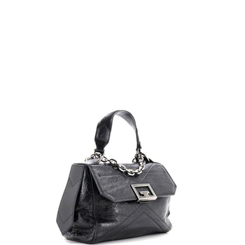 Givenchy Id Flap Bag Crinkled Glazed Leather Small