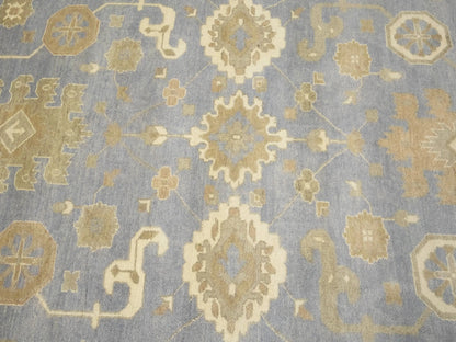 Extra Large Handmade Oushak 10X14 ft Oriental Rug Floral Carpet Living Room