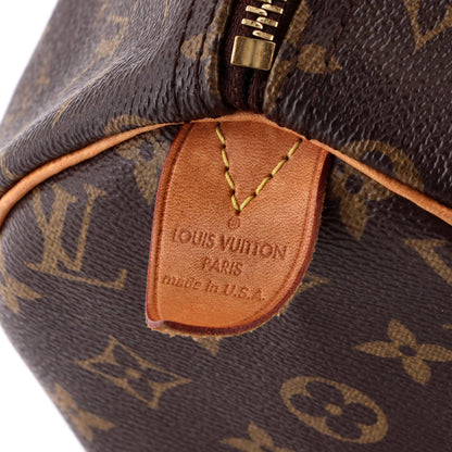 Louis Vuitton Speedy Handbag Monogram Canvas 30