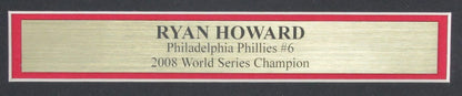 Ryan Howard Philadelphia Phillies Signed/Auto 16X20 Photo Framed Jsa 168470