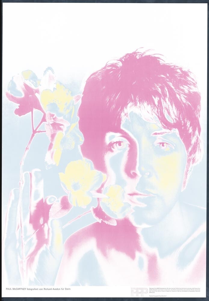 Richard Avedon Paul Mccartney Poster 1967 Original Authentic Beatles Printing