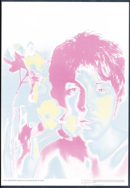 Richard Avedon Paul Mccartney Poster 1967 Original Authentic Beatles Printing