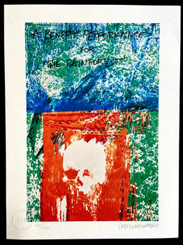 Robert Rauschenberg Lithograph Coa Numbered Certified Stamp