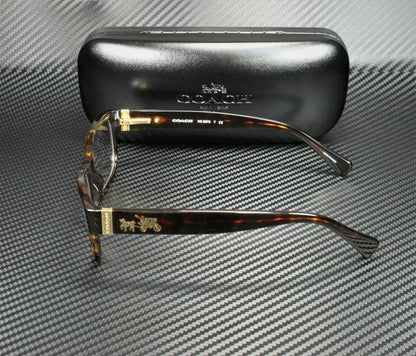 Coach Hc6078 5120 Dark Tortoise Rectangle Women'S