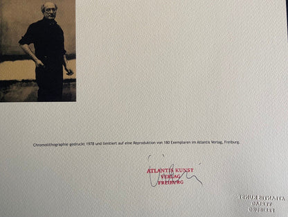 Mark Rothko Lithograph Coa Signed Op Numbered Stamp