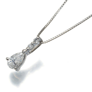 Pear-Shaped Diamond 0.32Ct Necklace 900 850 Platinum
