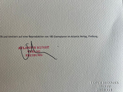 Max Ernst Lithograph Coa Signed Op Numbered By Hand