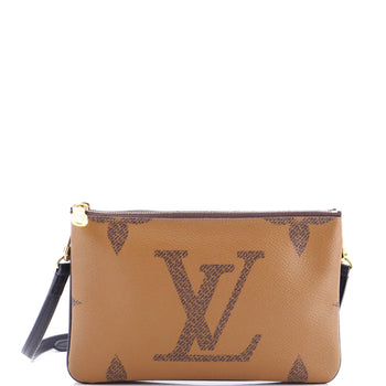 Louis Vuitton Double Zip Pochette Reverse Monogram Giant