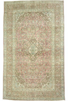 10X15 Antique Distressed Oriental Rug Muted